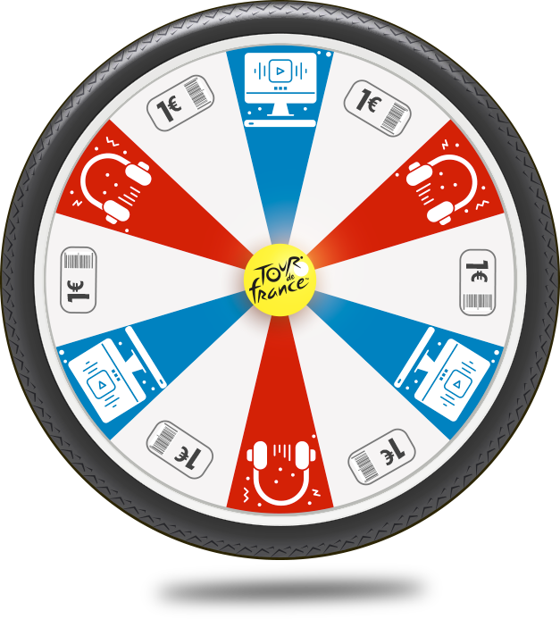 Une roue de vélo avec des cadeaux