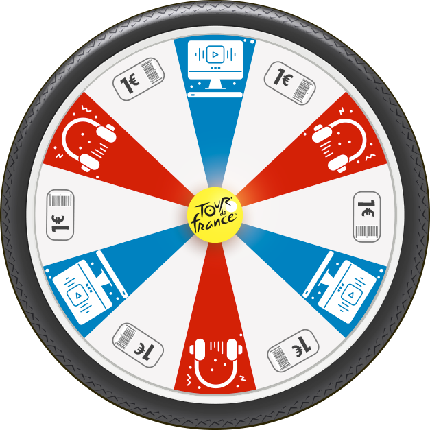 Une roue de vélo avec des cadeaux